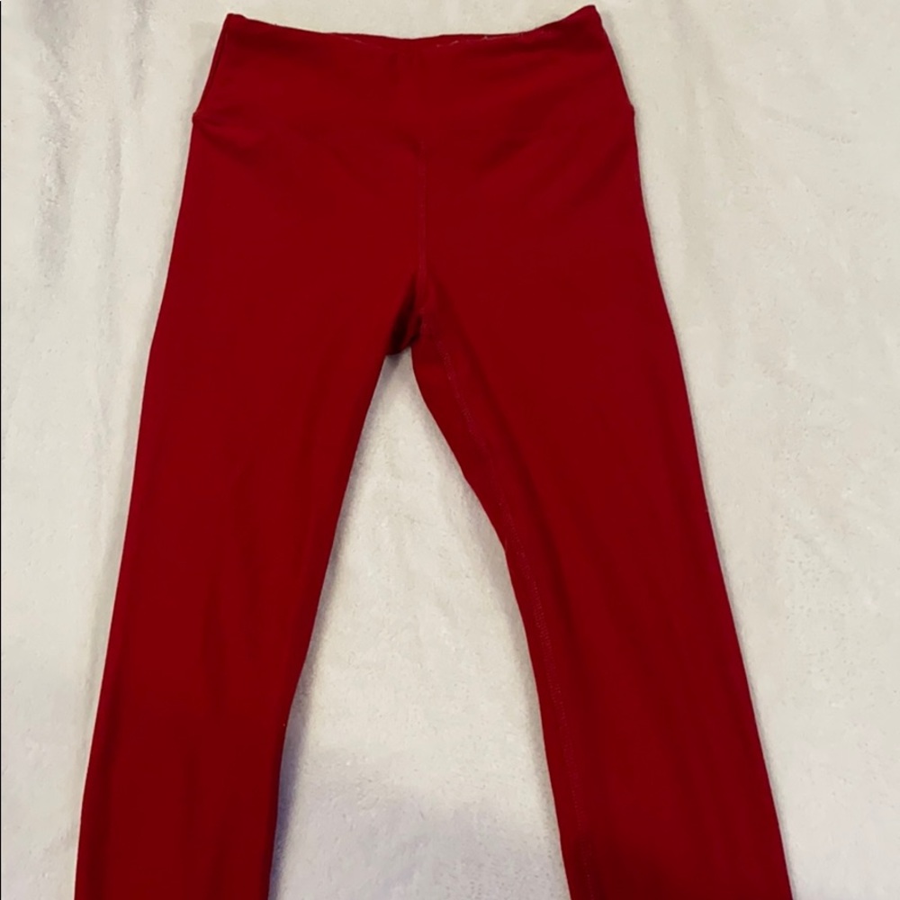 red leggings